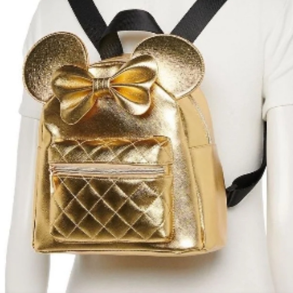 Gold Minnie Mouse Mini Backpack